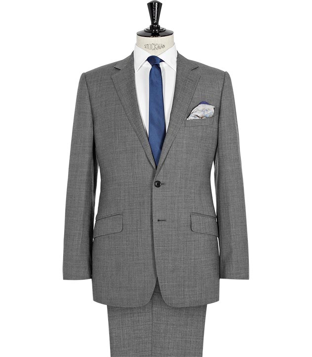 Corden S SINGLE BREASTED 2 BUTTON NOTCH LAPEL,MID GREY