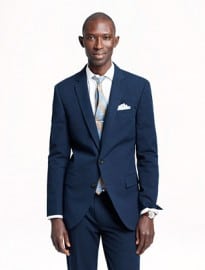 Ludlow Suit Jacket With Double Vent In Japanese Seersucker