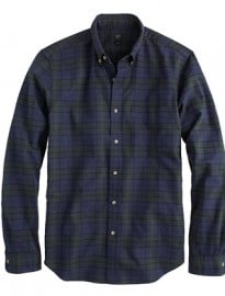 Slim Vintage Oxford Shirt In Night Shadow Plaid