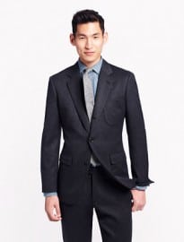 Ludlow Fielding Suit Jacket In Solid English Wool