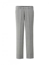 Uniqlo Men Wool Blended Flat Front Trousers