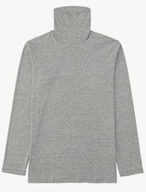 Uniqlo Men Soft Touch Polo Neck Long Sleeve T-shirt