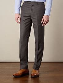 Designer Grey Dover Flannel Trousers