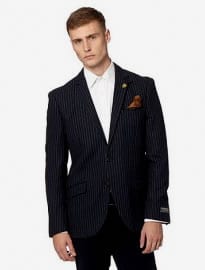 Hammond & Co Designer Navy Otley City Stripe Blazer