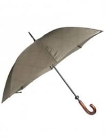 Fulton Khaki Grid Printed Umbrella