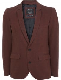 Burton Rust Slim Fit Tweed Blazer