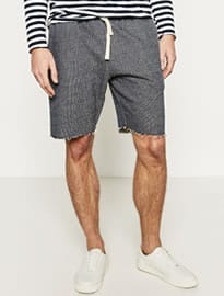 Zara Textured Bermuda Shorts