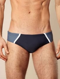 Jasper Conran Navy Panelled Swimming Briefs