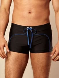 Jockey Black Piped Drawstring Trunks
