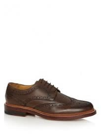 Rjr Designer Chocolate Kew Leather Brogues