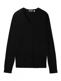 Uniqlo Men Cotton V Neck Sweater