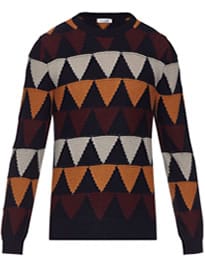 Valentino Diamond-woven Cashmere-knit Sweater