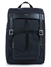 Saint Laurent Hunting Canvas And Leather Backpack