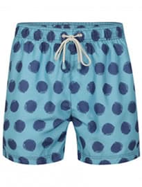 Oiler & Boiler Mens Classic Swim Shorts - Blue Polka Dot