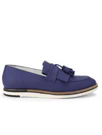 House Of Hounds Mens Jonesy Matte Tassel Loafers - Blue