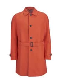 Hardy Amies Mens Trench Coat - Burnt Orange