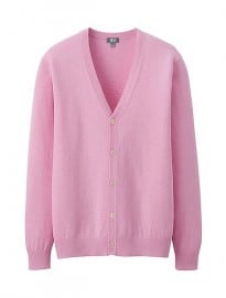 Uniqlo Men Cotton Cashmere V-neck Cardigan