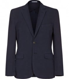 Reiss Prominent B Unstructured Blazer Navy
