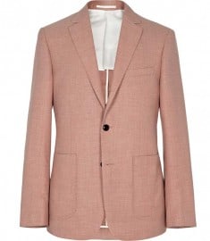 Reiss Preacher Patch Pocket Blazer Rose