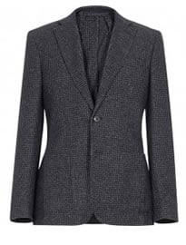 Reiss Sonoma Houndstooth Check Blazer Navy
