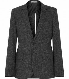 Reiss Bonnivelle Speckled Blazer Grey