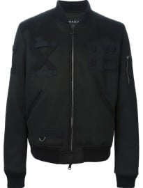 Letasca Cross Detail Bomber Jacket