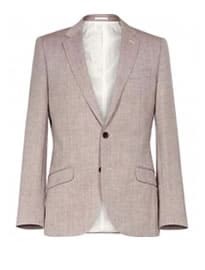 Reiss Nassau B Three Button Textured Blazer Rose