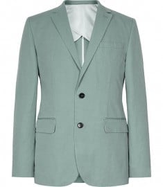 Reiss Prom B Two Button Blazer Sage