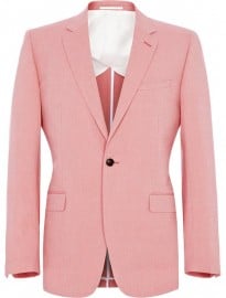 Reiss Irving B Fashion Two Button Notch Lapel Jacket Pink