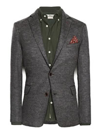 He By Mango Raw-edge Wool-blend Blazer