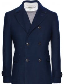He By Mango Wool-blend Peacoat