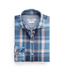 He By Mango Slim-fit Twill Check Shirt