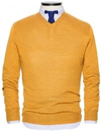 He By Mango V-neck Wool Sweater