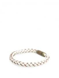 He By Mango Magnet Braided Leather Bracelet
