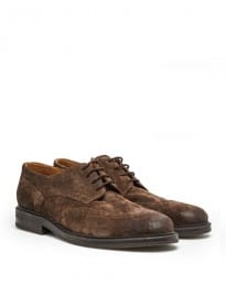 He By Mango Brogueing Suede Blucher