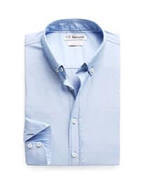 He By Mango Slim-fit End-on-end Shirt