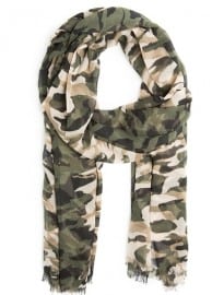He By Mango Camo-print Studded Foulard
