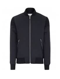 Reiss Hardcourt Short Bomber Jacket Navy