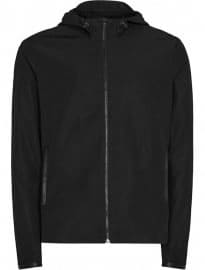 Reiss Zinadine Technical Hooded Jacket Black