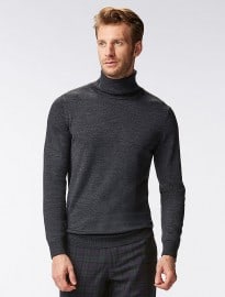 Uniqlo Men Extra Fine Merino Polo Neck Sweater