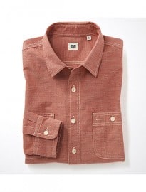Uniqlo Men Chambray Long Sleeve Shirt A