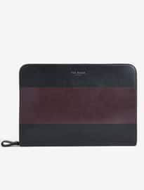 Ted Baker Weezal Striped Leather Document Bag