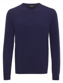 Jaeger Cashmere V-neck Sweater