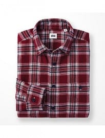 Uniqlo Men Flannel Checked Long Sleeve Shirt K
