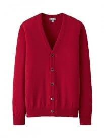 Uniqlo Men Extra Fine Merino V-neck Cardigan
