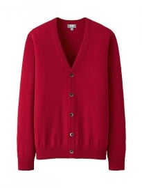 Uniqlo Men Extra Fine Merino V-neck Cardigan