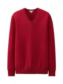 Uniqlo Men Extra Fine Merino V-neck Sweater