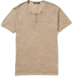 Dolce & Gabbana Inverted-seam Henley T-shirt