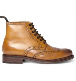 Grenson Sharp Leather Brogue Boots