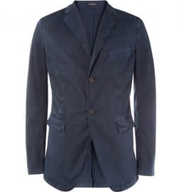 Jil Sander Garment-dyed Cotton-blend Slim-fit Blazer